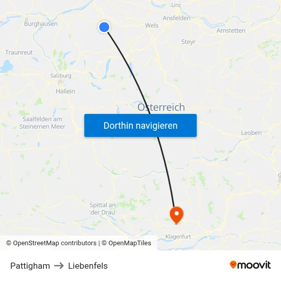 Pattigham to Liebenfels map