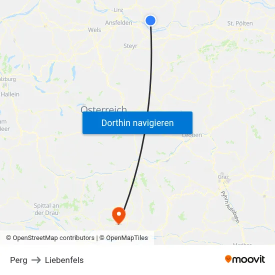 Perg to Liebenfels map