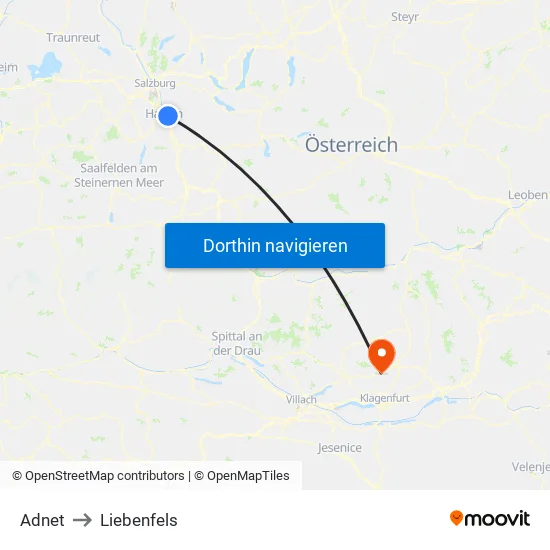 Adnet to Liebenfels map