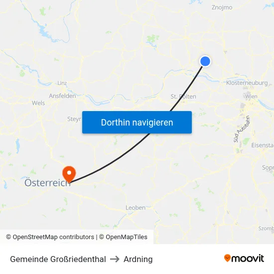 Gemeinde Großriedenthal to Ardning map