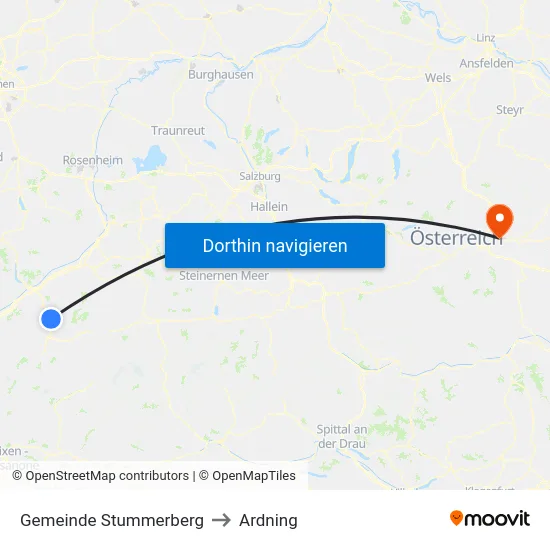 Gemeinde Stummerberg to Ardning map