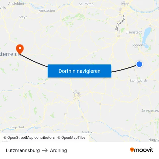 Lutzmannsburg to Ardning map