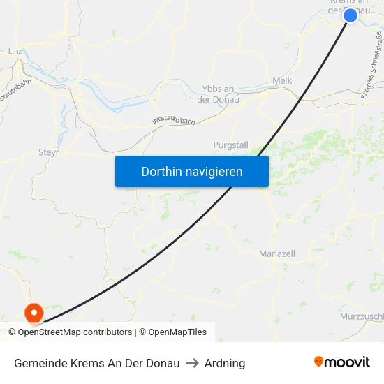 Gemeinde Krems An Der Donau to Ardning map