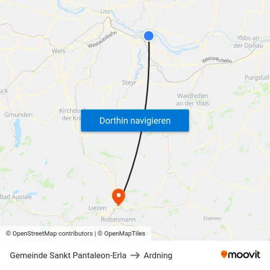 Gemeinde Sankt Pantaleon-Erla to Ardning map