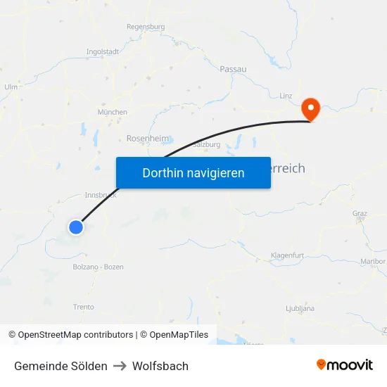 Gemeinde Sölden to Wolfsbach map