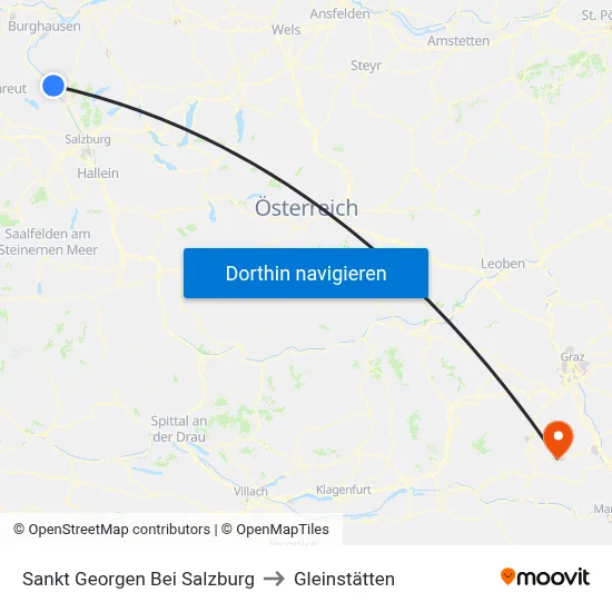 Sankt Georgen Bei Salzburg to Gleinstätten map