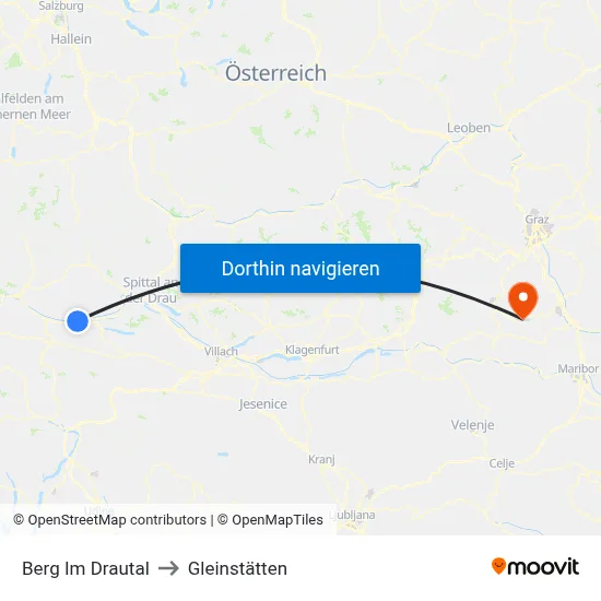 Berg Im Drautal to Gleinstätten map