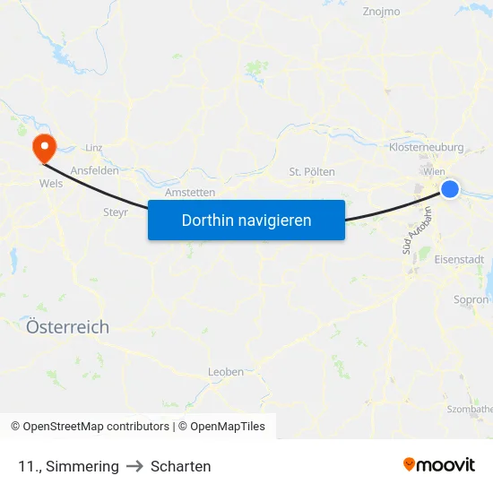 11., Simmering to Scharten map