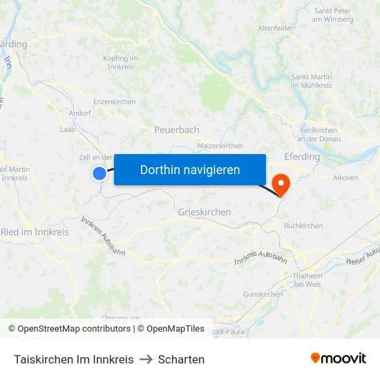 Taiskirchen Im Innkreis to Scharten map