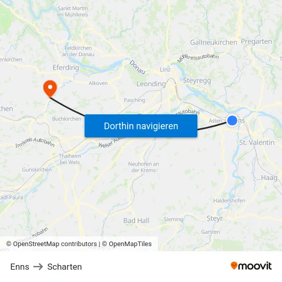 Enns to Scharten map