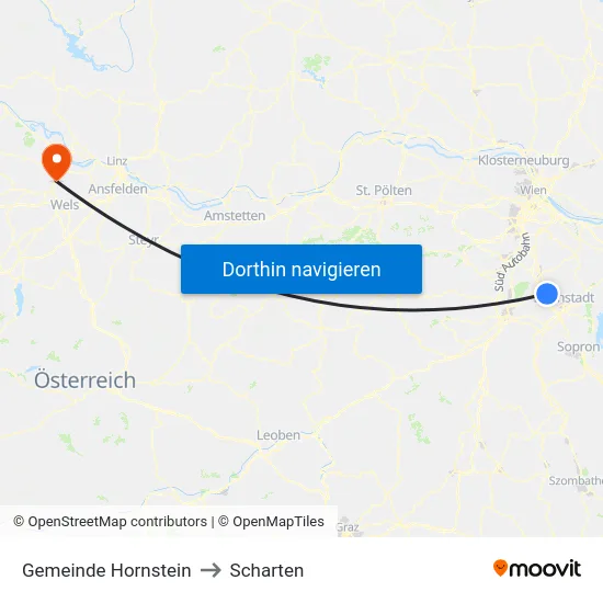 Gemeinde Hornstein to Scharten map
