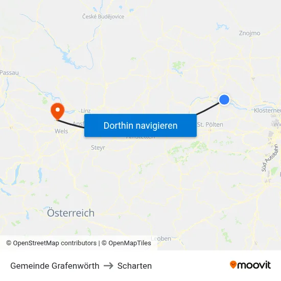 Gemeinde Grafenwörth to Scharten map