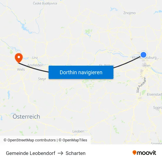 Gemeinde Leobendorf to Scharten map