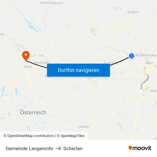 Gemeinde Langenrohr to Scharten map