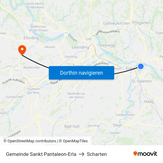 Gemeinde Sankt Pantaleon-Erla to Scharten map