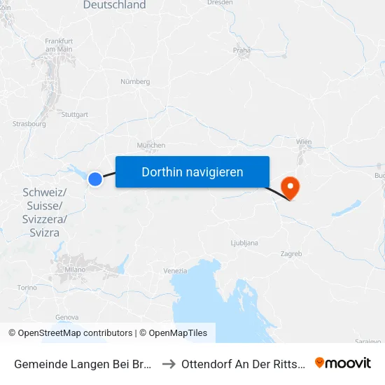 Gemeinde Langen Bei Bregenz to Ottendorf An Der Rittschein map
