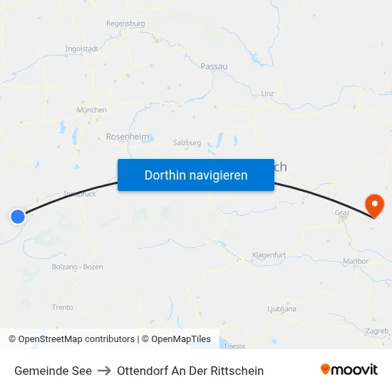 Gemeinde See to Ottendorf An Der Rittschein map