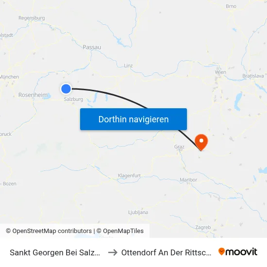 Sankt Georgen Bei Salzburg to Ottendorf An Der Rittschein map