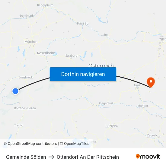 Gemeinde Sölden to Ottendorf An Der Rittschein map