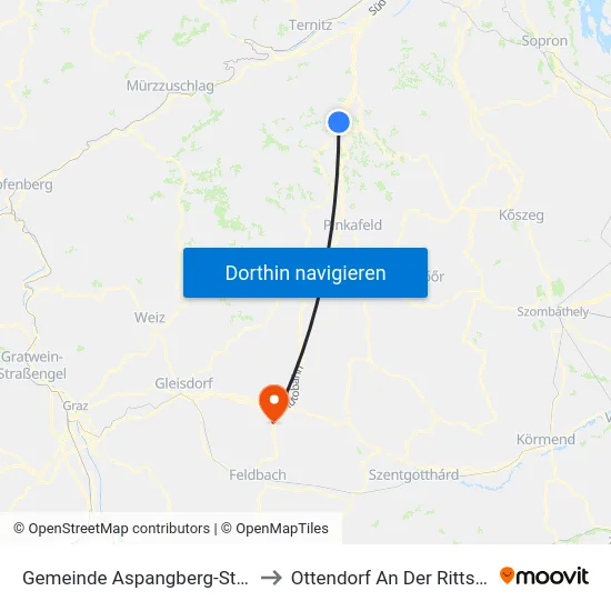Gemeinde Aspangberg-St.Peter to Ottendorf An Der Rittschein map
