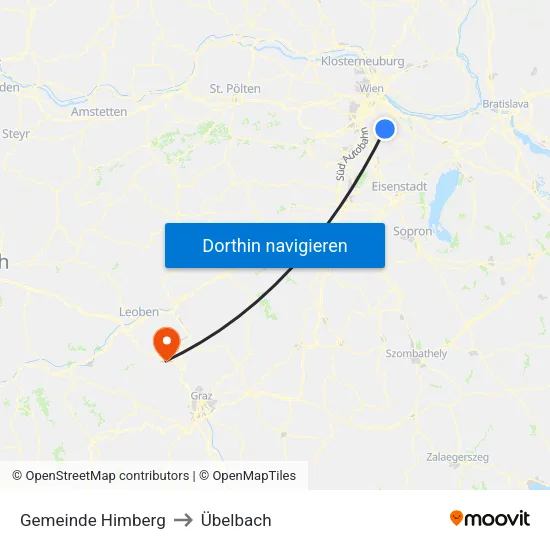 Gemeinde Himberg to Übelbach map