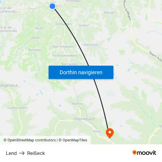 Lend to Reißeck map