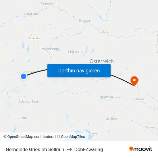 Gemeinde Gries Im Sellrain to Dobl-Zwaring map