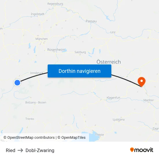 Ried to Dobl-Zwaring map