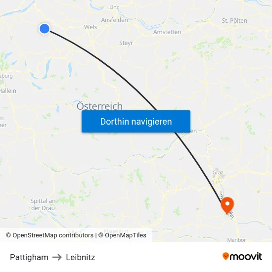 Pattigham to Leibnitz map