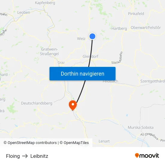 Floing to Leibnitz map