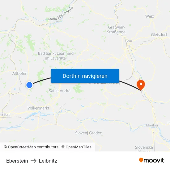 Eberstein to Leibnitz map