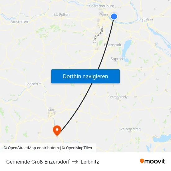 Gemeinde Groß-Enzersdorf to Leibnitz map