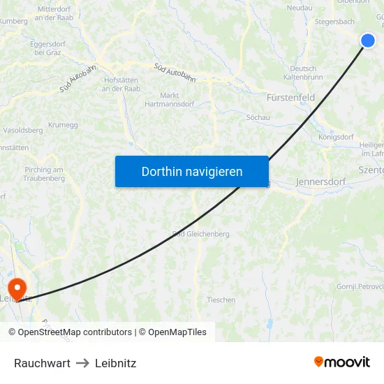 Rauchwart to Leibnitz map