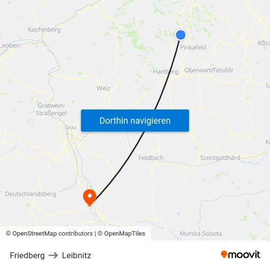 Friedberg to Leibnitz map