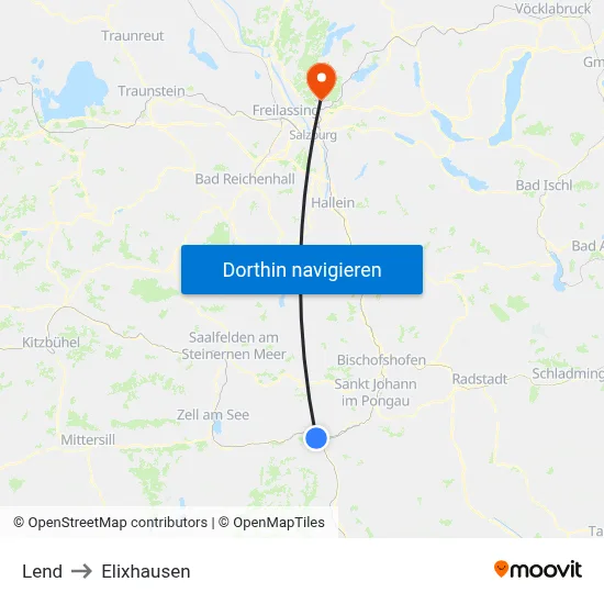 Lend to Elixhausen map