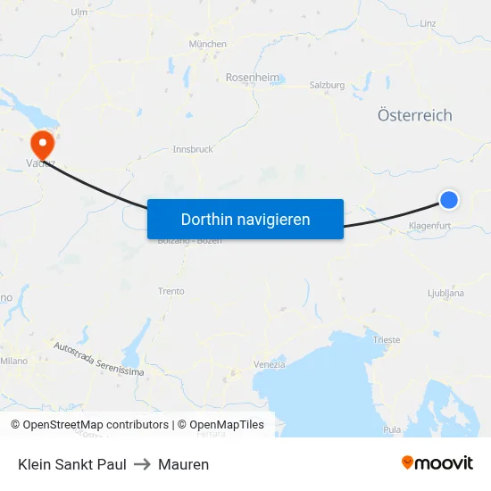 Klein Sankt Paul to Mauren map