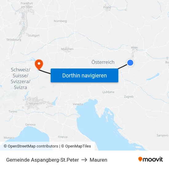 Gemeinde Aspangberg-St.Peter to Mauren map