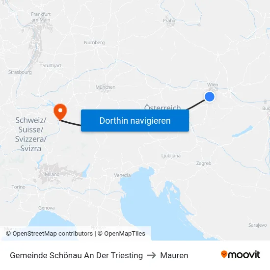 Gemeinde Schönau An Der Triesting to Mauren map