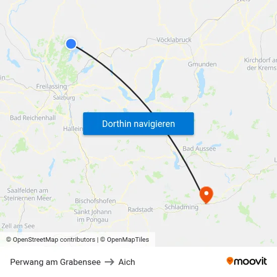Perwang am Grabensee to Aich map