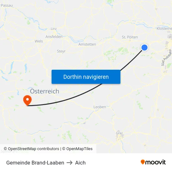 Gemeinde Brand-Laaben to Aich map