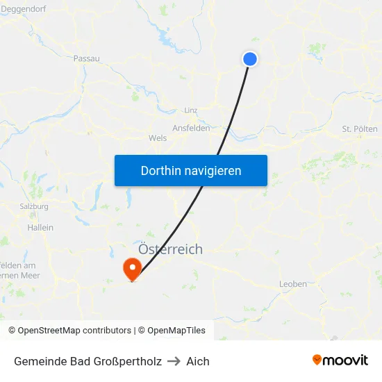 Gemeinde Bad Großpertholz to Aich map