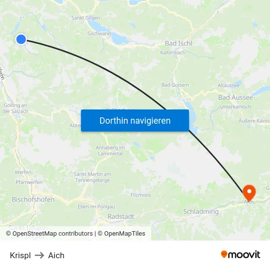 Krispl to Aich map