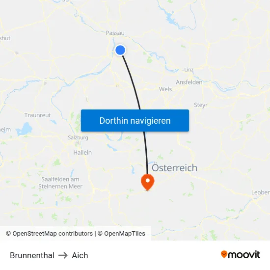 Brunnenthal to Aich map