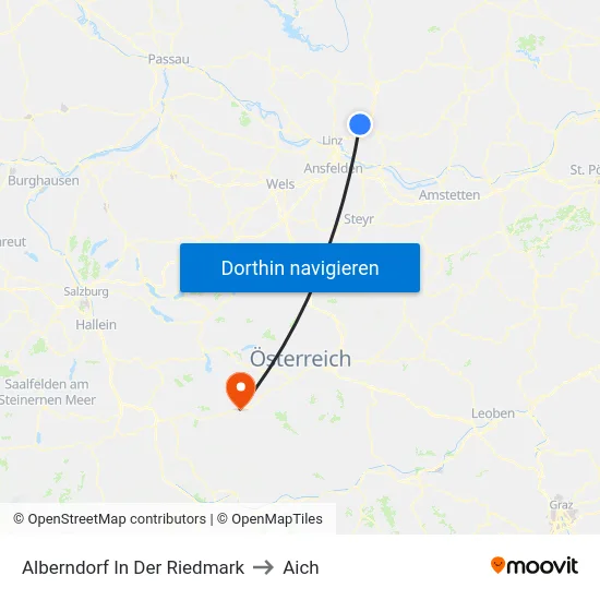 Alberndorf In Der Riedmark to Aich map
