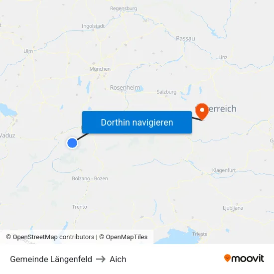 Gemeinde Längenfeld to Aich map