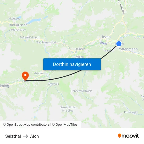 Selzthal to Aich map