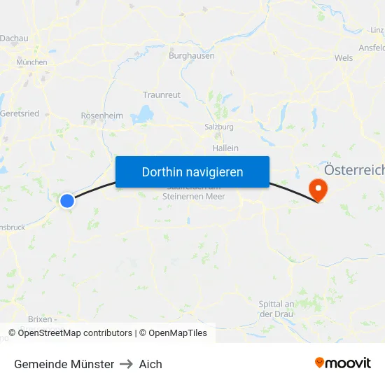 Gemeinde Münster to Aich map