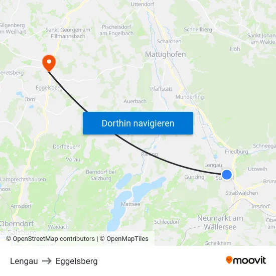 Lengau to Eggelsberg map