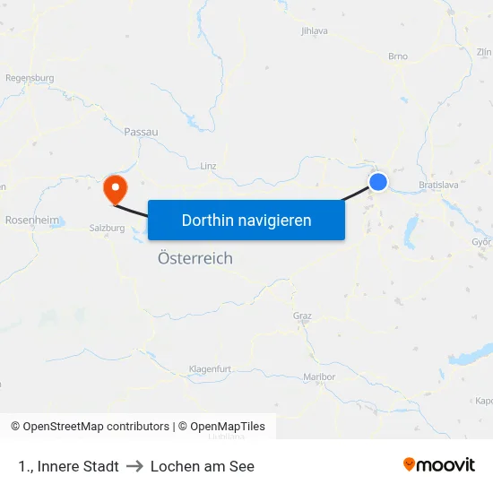 1., Innere Stadt to Lochen am See map
