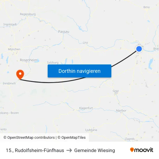 15., Rudolfsheim-Fünfhaus to Gemeinde Wiesing map